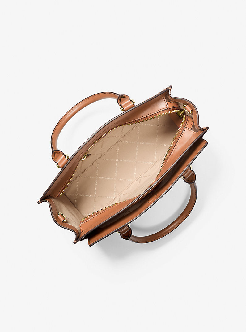 Becca Medium Signature Logo Stripe Satchel
