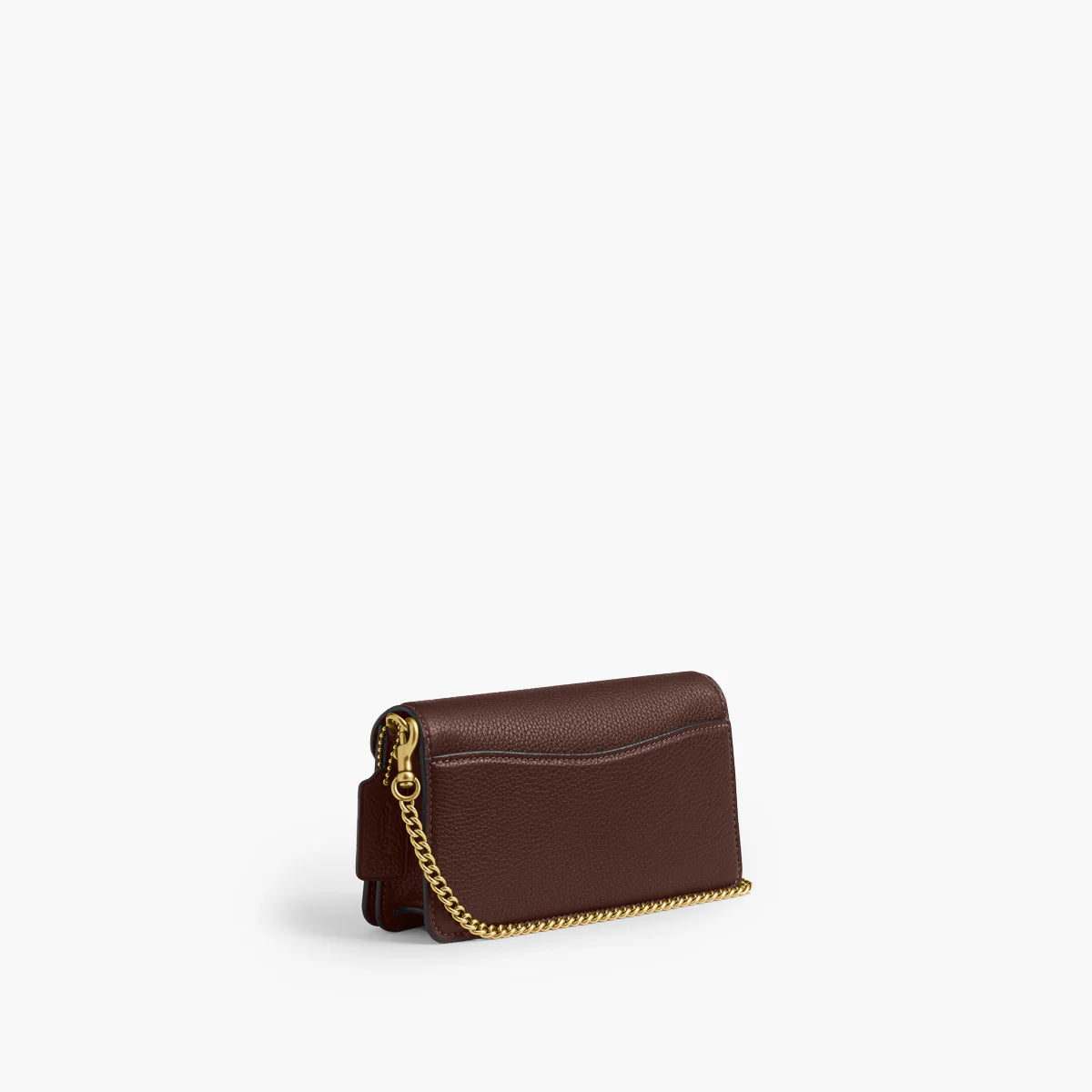 Polished Pebbled Leather Tabby Chain Crossbody 19